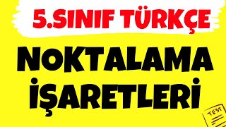 5Sınıf Noktalama İşaretleri  5 Sınıf Türkçe Noktalama İşaretleri Soru Çözümü [upl. by Nehpets]