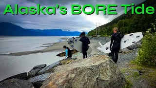 Alaskans surf the FAMOUS Cook Inlet Bore Tide Exploring more of Alaskas beauty [upl. by Susumu595]