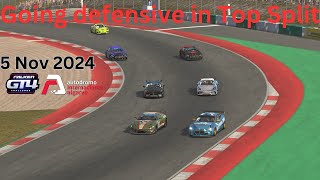 iRacing  Season 4  Week 9  GT4 Fixed Series  Going Defensive in Top Split [upl. by Lucio]