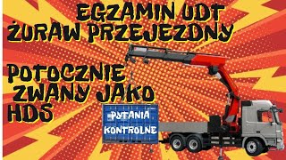 Żurawie przenośne i przewoźne tajniki EGZAMINIU UDT cz2 [upl. by Limhaj]