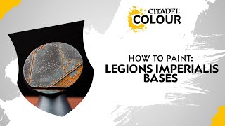 How to Paint Legions Imperialis Bases [upl. by Aikahs]