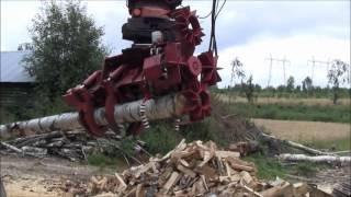 RaMeC Firewood processor  Y Raunisto Oy [upl. by Ennywg532]