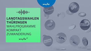 Zuwanderung – Was Thüringens Parteien planen  Podcast Wahlprogramme kompakt  MDR [upl. by Niltiak]