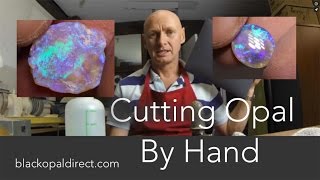 How To Cut And Polish Opal Gemstones By Hand by blackopaldirectcom [upl. by Byrd907]