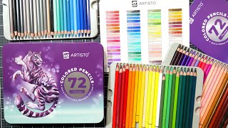 Soft Like Prismacolor but MUCH cheaper Artisto Colored Pencils Review [upl. by Killam413]