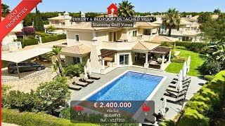 AlgarvePropertycom  LUXURY 6 Bedroom Villa with Stunning GOLF Views – Vila Sol Algarve [upl. by Ainekahs]