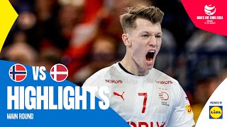 Scandinavian clash at its best 🔥  Norway vs Denmark  Highlights  Mens EHF EURO 2024 [upl. by Fernandina]