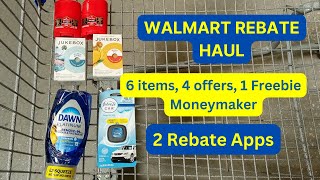 Walmart Ibotta Rebate Haul for 10224 Cheap Natural Soap Free Deodorant Only 094 per item [upl. by Letsyrhc]