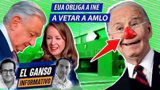 EUA OBLIGA A INE A VETAR A AMLO [upl. by Epuladaug]