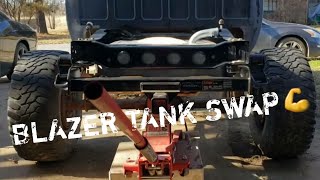 1985 GMC K15 blazer tank swap part 3 With trailer hitch [upl. by Monica]