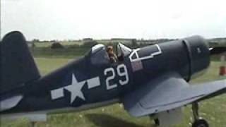 Giant Scale F4U Corsair at Bickley Electric Flyin May 2009 [upl. by Sandro875]