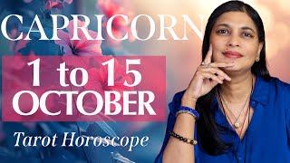 CAPRICORN Tarot reading from 1st to 15th October 2024 [upl. by Free]