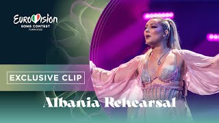 Ronela Hajati  Sekret  Exclusive Rehearsal Clip  Albania 🇦🇱  Eurovision 2022 [upl. by Lahsram]