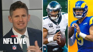 NFL LIVE  Stafford cant outplay Jalen Hurts  Dan Orlovsky cant wait Eagles’ Dline to beat Rams [upl. by Lavella794]