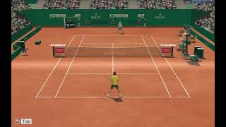 Full Ace Tennis Simulator Tsitsipas VS Sinner Monte Carlo 24 [upl. by Yllas537]