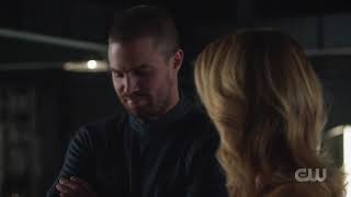 Felicity tells John Diggle shes pregnant Arrow s07e15 [upl. by Obrien205]