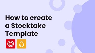 Stocktake Templates [upl. by Ettenrahc]