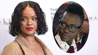 EXCLUSIVE Rihanna Reacts to Lupita Nyongo Scammer Movie News Wait and See [upl. by Aurel569]