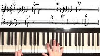 Jazz Piano College 124  Moonglow [upl. by Sanjiv]