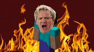 Gordon Ramsay in Minecraft  Minecraft Horror Map  Hells Kitchen [upl. by Fife]