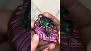 Resin craft FROG using caméléon powders craft resin [upl. by Theron]