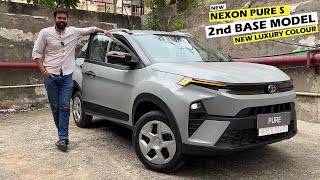 All Features in 2nd Base Model Than Why Top New Tata Nexon Pure S Facelift  Review [upl. by Saint]