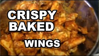 How to make the BEST CRISPY Fall Off The Bone OVEN BAKED CHICKEN WINGS CHICKENWINGS crispywings [upl. by Wallas565]