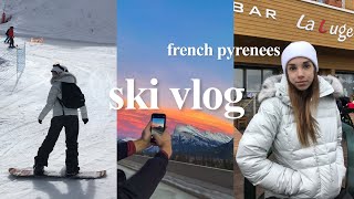 ski travel vlog  snowboarding in the french pyrenees [upl. by Adlesirc]