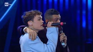 Mahmood amp Blanco  Il Cielo in una stanza Noemi Live Festival Sanremo 2022 Cover Night [upl. by Atile]