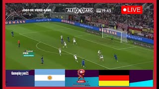 🔴LIVE  Argentina U17 vs Germany U17  SemiFinal  Fifa U17 World Cup 2023  Pes 21 Gameplay [upl. by Stahl134]