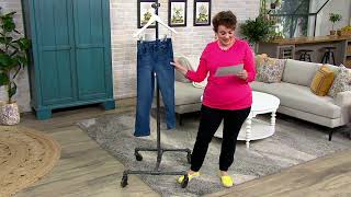 Laurie Felt Silky Denim Capri Jeans on QVC [upl. by Naul19]