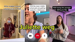 Juliette Weg TikTok videos 20212022 TikTok compilation 2 [upl. by Gerdi]