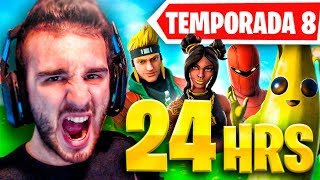 🔴 ¡24 HORAS JUGANDO A FORTNITE EN LA TEMPORADA 8  CÓDIGO BAZATTAK007 TIENDA [upl. by Nillor169]