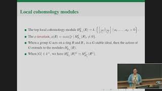 Local cohomology of invariant rings [upl. by Nytsirk46]