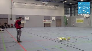 PHILIPP KAINDL GERMANY SINGLE FLIGHT DEUTSCHE MEISTERSCHAFT INDOOR KUNSTFLUG F3P DAEC 2015 [upl. by Ulises866]