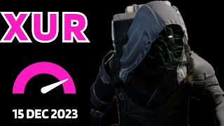 Where is XUR Today Destiny 1 D1 XUR Location and Official Inventory and Loot 15 Dec 2023 12152023 [upl. by Naesal]