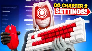 BEST OG Chapter 2 PC Keyboard amp Mouse Settings Sensitivity  Keybinds In Fortnite [upl. by Gilead]