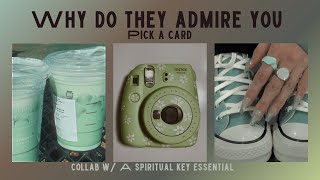 who admires you amp why  pick a card 🤍 collab w aspiritualkeyessential [upl. by Jeritah]