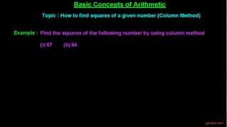 How to find squares of a given number Column Method  Squares and square roots  Math Lessons [upl. by Ytsirt]