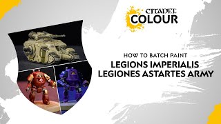 How to Batch Paint Legions Imperialis Legiones Astartes Army [upl. by Bedad]