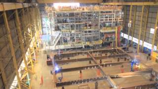 Fabrication Cygnus Alpha Wellhead topside at Heerema Hartlepool [upl. by Hameerak]