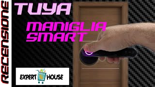 Ottima maniglia smart  RECENSIONE Tuya bluetooth con impronta digitale [upl. by Armallas301]