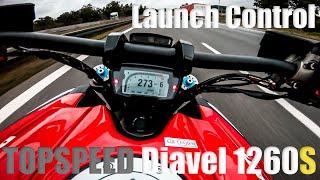 Ducati Diavel 1260 S  TOPSPEED  Launch Control  100200 [upl. by Tailor621]