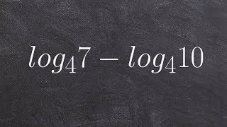 Condensing logarithmic expressions [upl. by Ahsenod781]