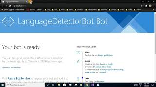 Create a Simple Language Detector Bot using Bot Builder SDK and Google Translation API [upl. by Nnylanna222]