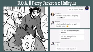 DOA  Haikyuu x Percy Jackson  Haikyuu Texts [upl. by Islek417]