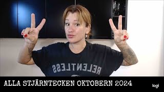 ALLA STJÄRNTECKEN OKTOBER 2024 [upl. by Eniarral]