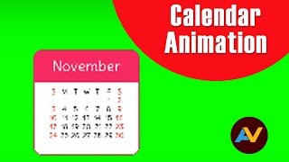 Flip Calendar  Calendar Animation  Animation Video  Free Footage [upl. by Mansoor]