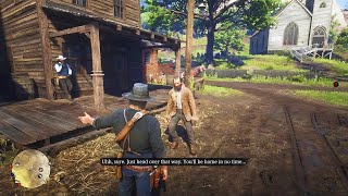 RDR2  Mislead this NPC to witness something Hilarious [upl. by Dugaid]