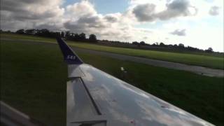 Take Off Roskilde Airshow Bombardier CRJ 900 SAS [upl. by Ahsitnauq]